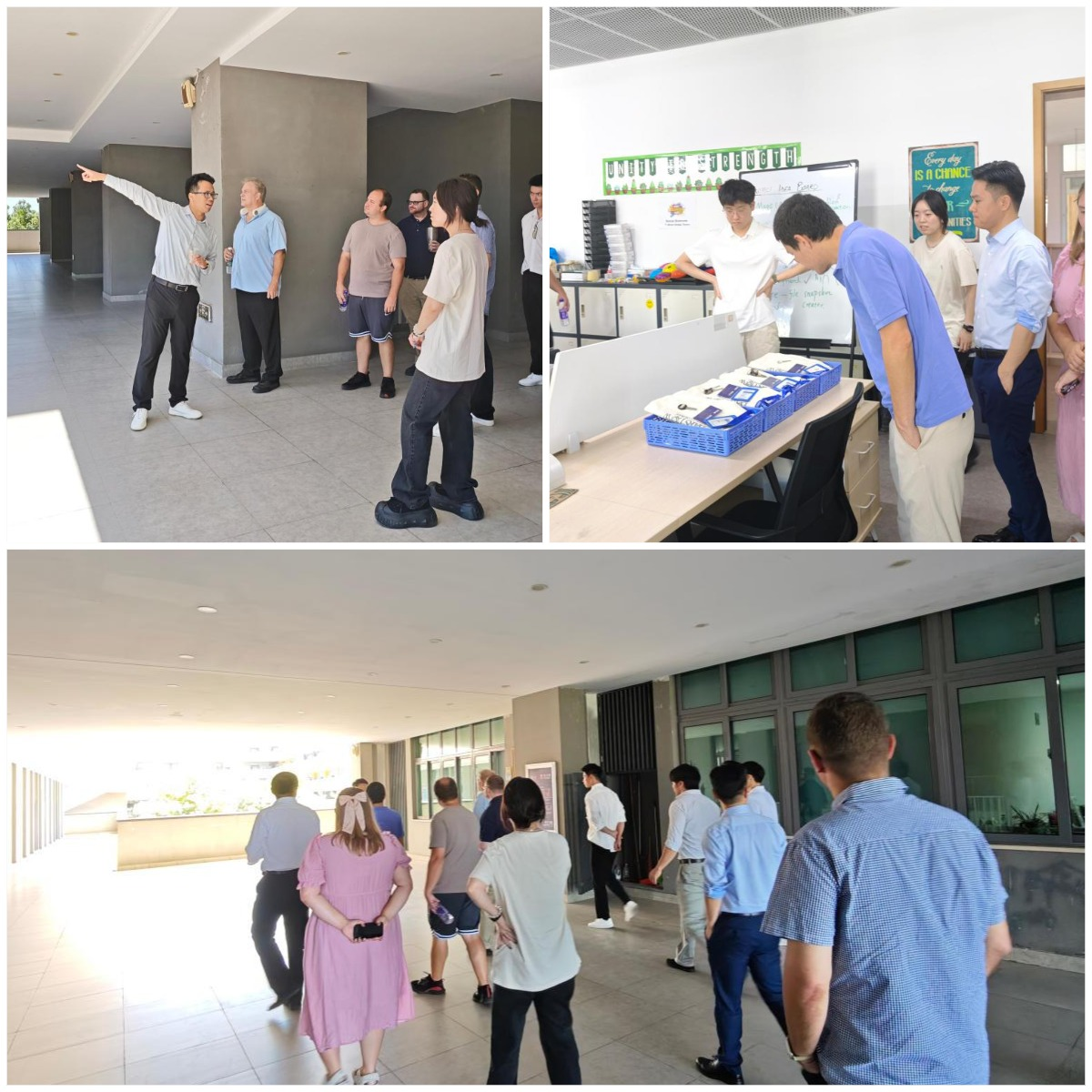 Campus tour for newly arrived international teachers