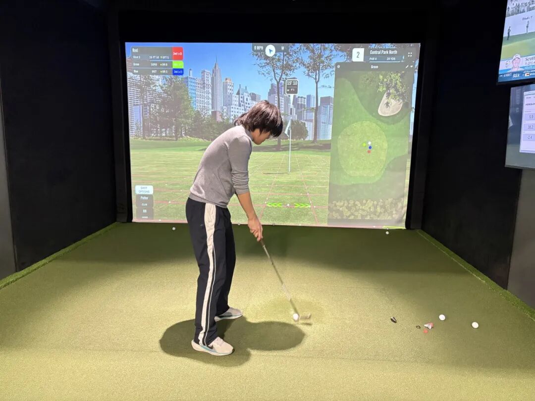 Golf instruction during the winter program