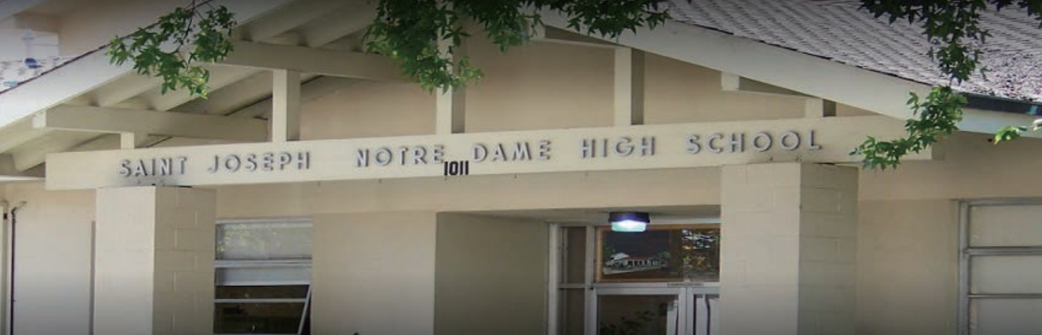 Saint Joseph Notre Dame High School entrance in Alameda, California